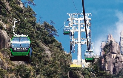 Cultural monuments are often difficult to reach. The installation of a ropeway makes them accessible for visitors and local residents.