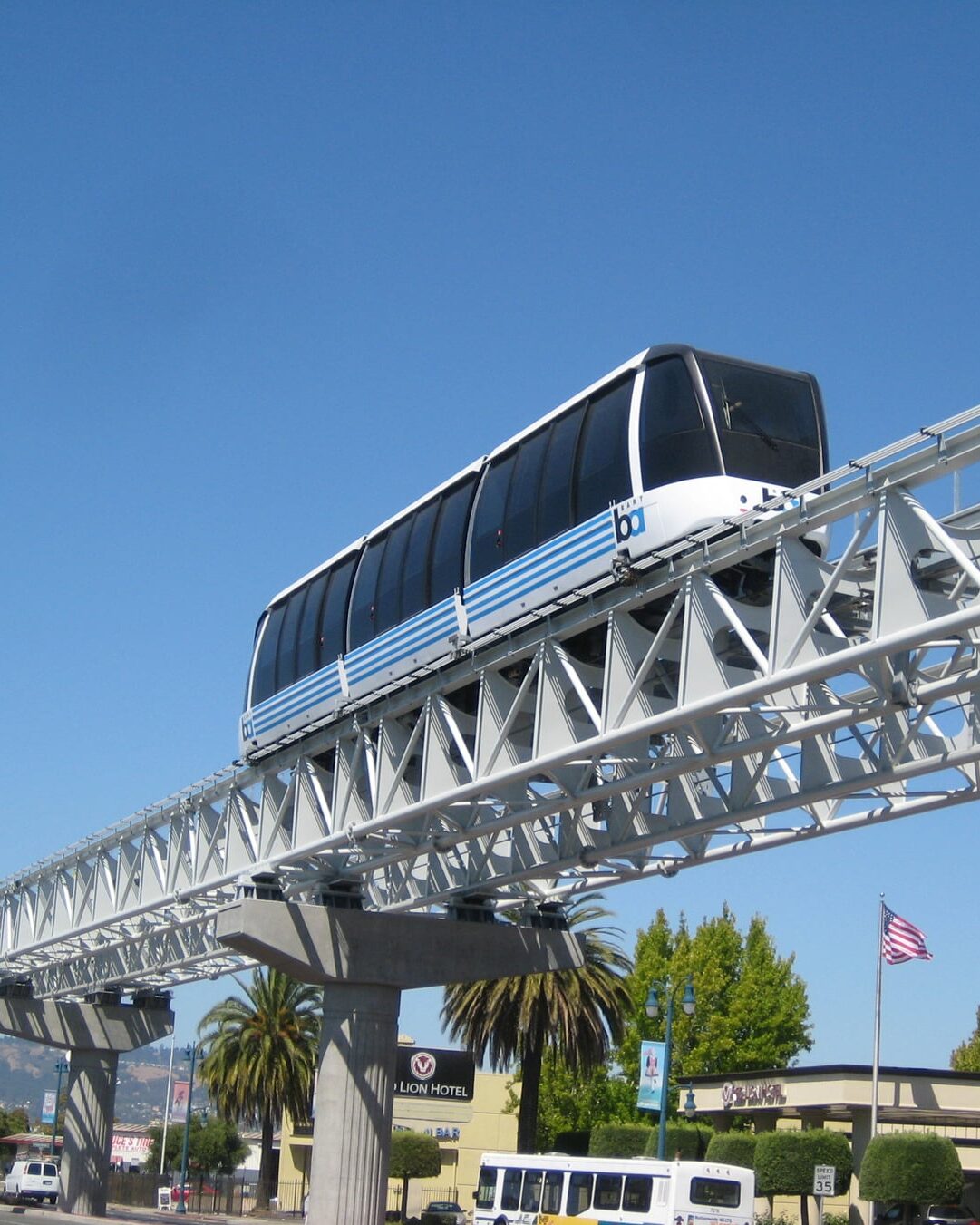 Strecke des Oakland Airport Connectors